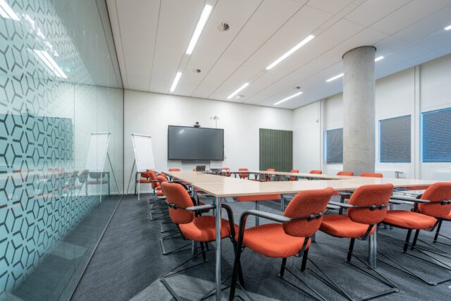 conference room interior modern office with AV integration