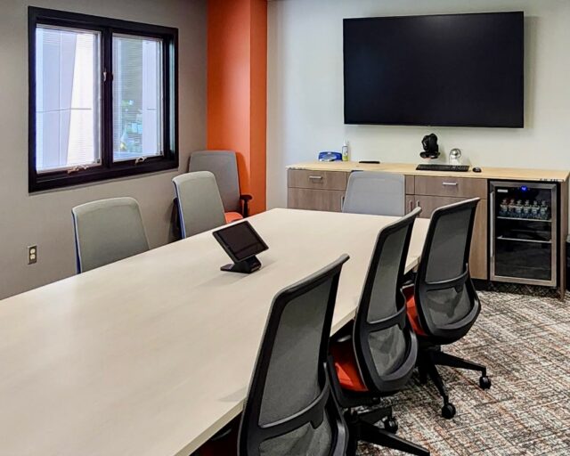 corporate conference room with AV integration