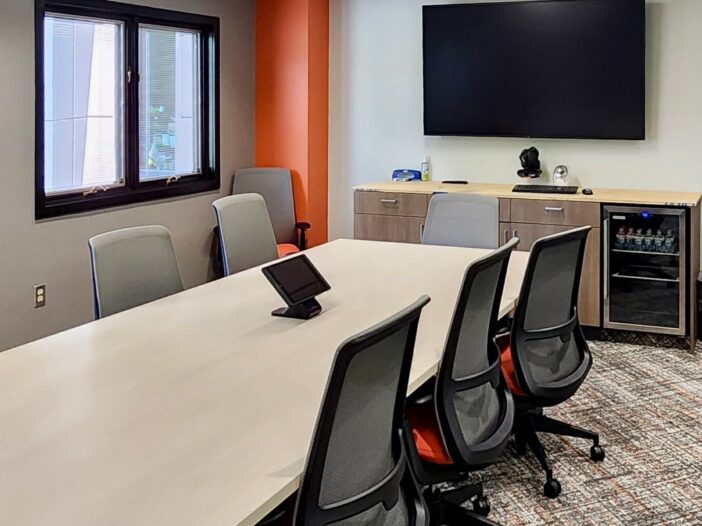 corporate conference room with AV integration